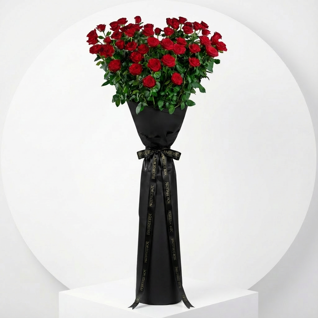 2 Meters Premium Red Rose Tall Bouquet