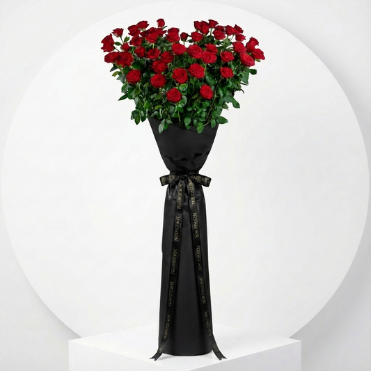 2 Meters Premium Red Rose Tall Bouquet
