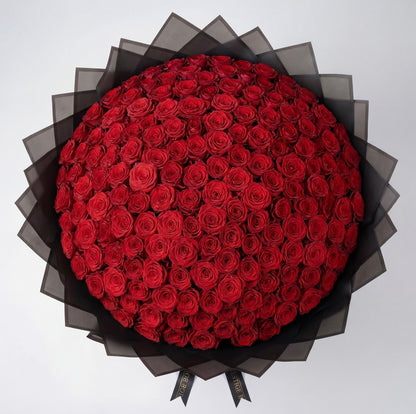 100 Premium Red Roses  Bouquet