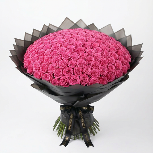 150 Premium Pink Roses Bouquet