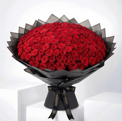 100 Premium Red Roses  Bouquet